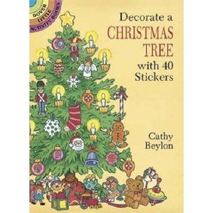 Decorate a Christmas Tree with 40 Stickers (Dover Little Activity Books Stickers